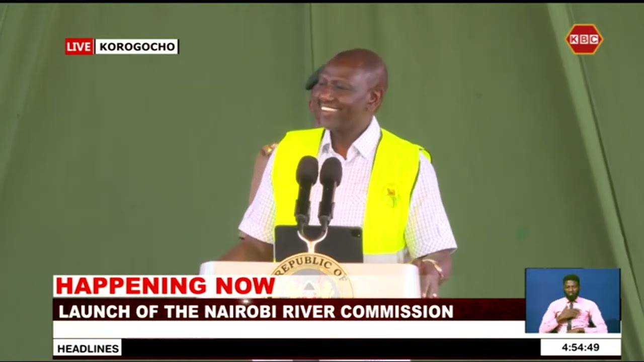 President Ruto's Full Speech During the Launch of Nairobi River Commission