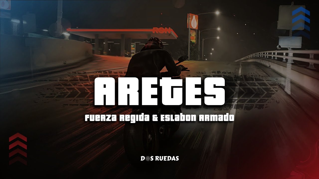 ARETES -  Fuerza regida & Eslabon Armado (Letra/Lyrics)
