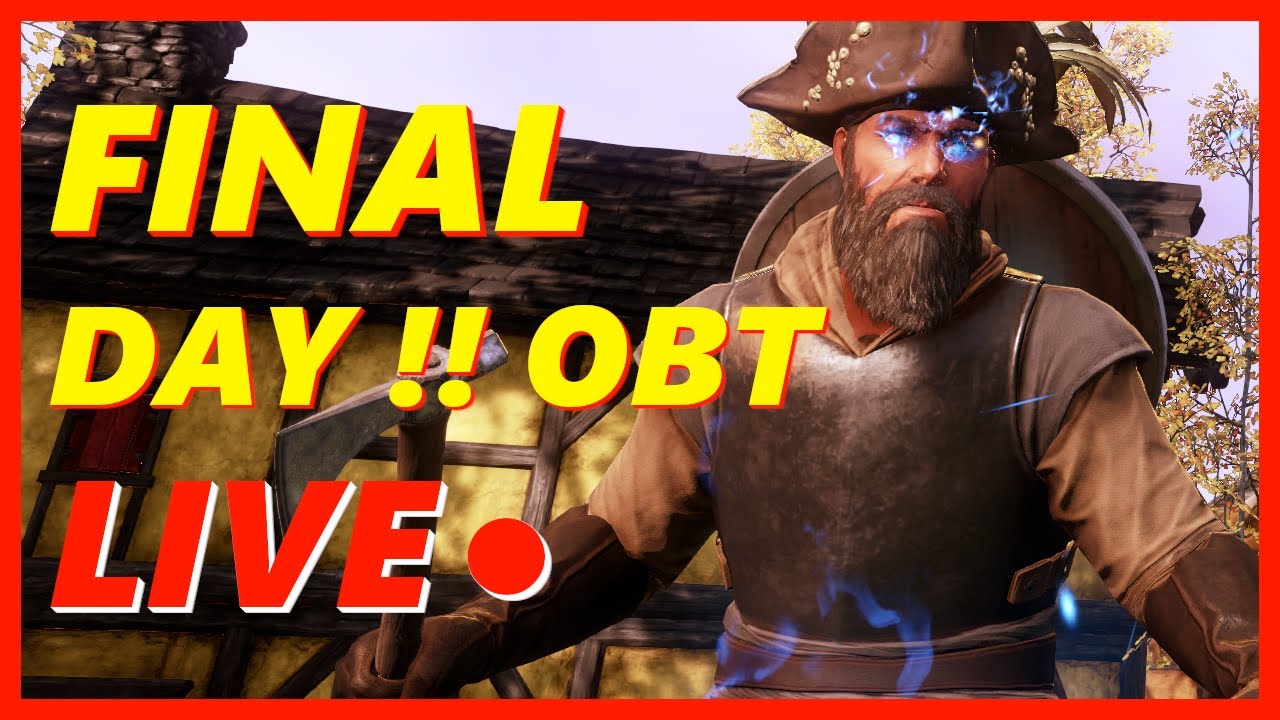 New World MMO The Final Day!! Open Beta Live Stream!