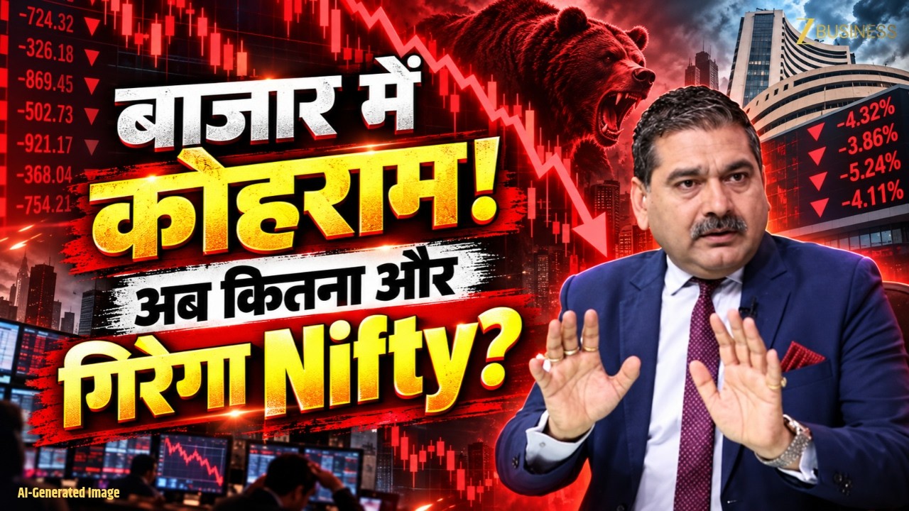 Share Market Crash: FIIs Selling, Crude Oil & Adani Group Drop! Anil Singhvi Market Strategy