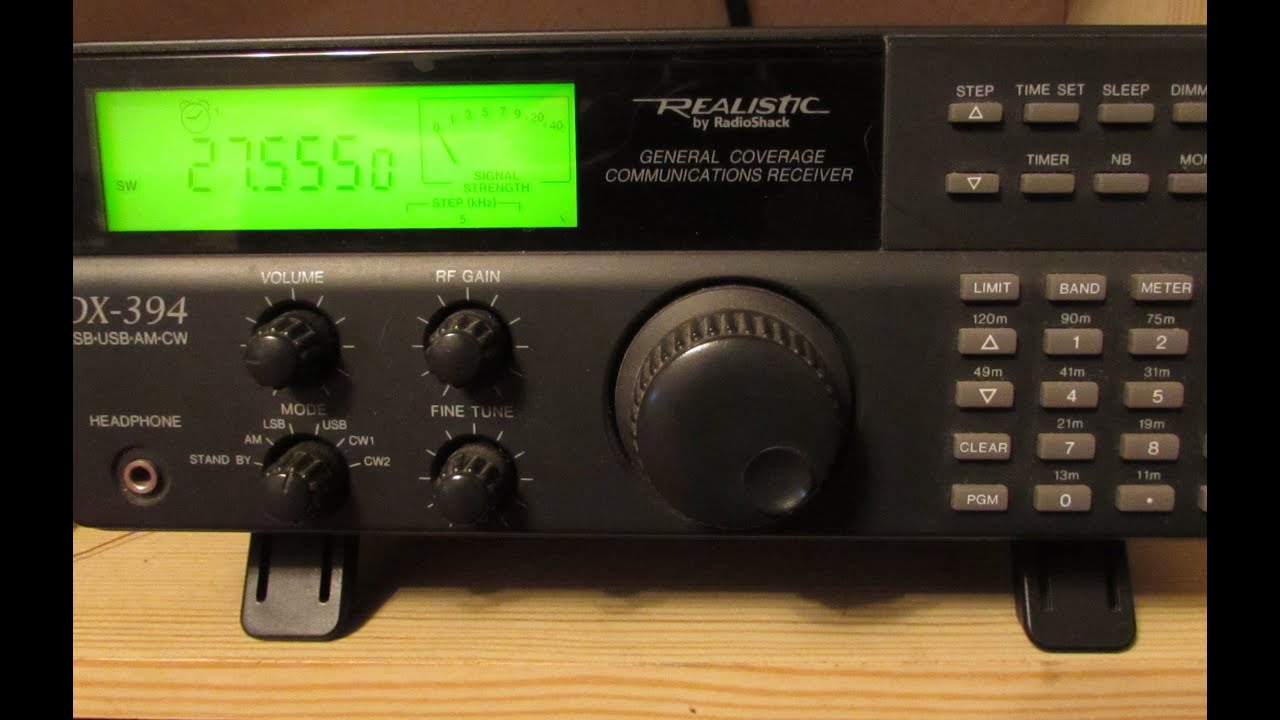 Realistic DX-394 HF Receiver - Scanning 27 & 28MHz USB