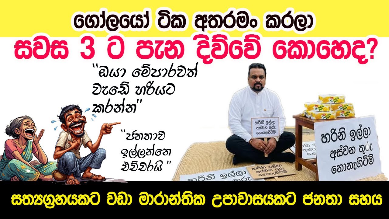 Lesson 1033–ජනතාව වඩා කැමති සත්‍යග්‍රහයටද උපවාසයටද? English in Sinhala |  Ideal guide to English