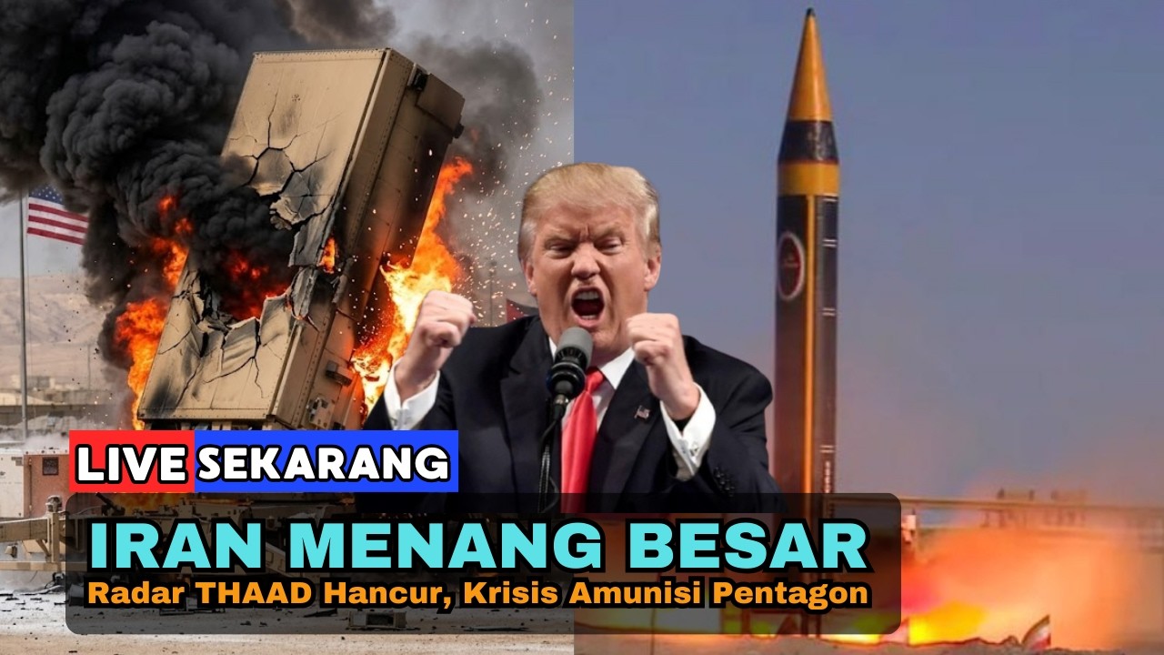 🔴 SEDANG TERJADI! AS Kewalahan! Radar THAAD Hancur, Krisis Amunisi Pentagon. IRAN MENANG BESAR