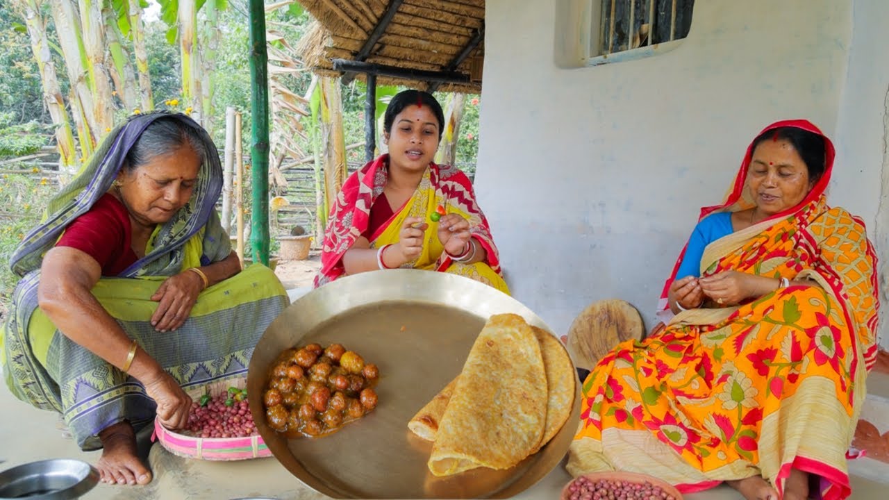 পাহাড়ি আলু দিয়ে আলুর দম তার সাথে ডিমের পরোটা | Dum Aloo | Egg Paratha |