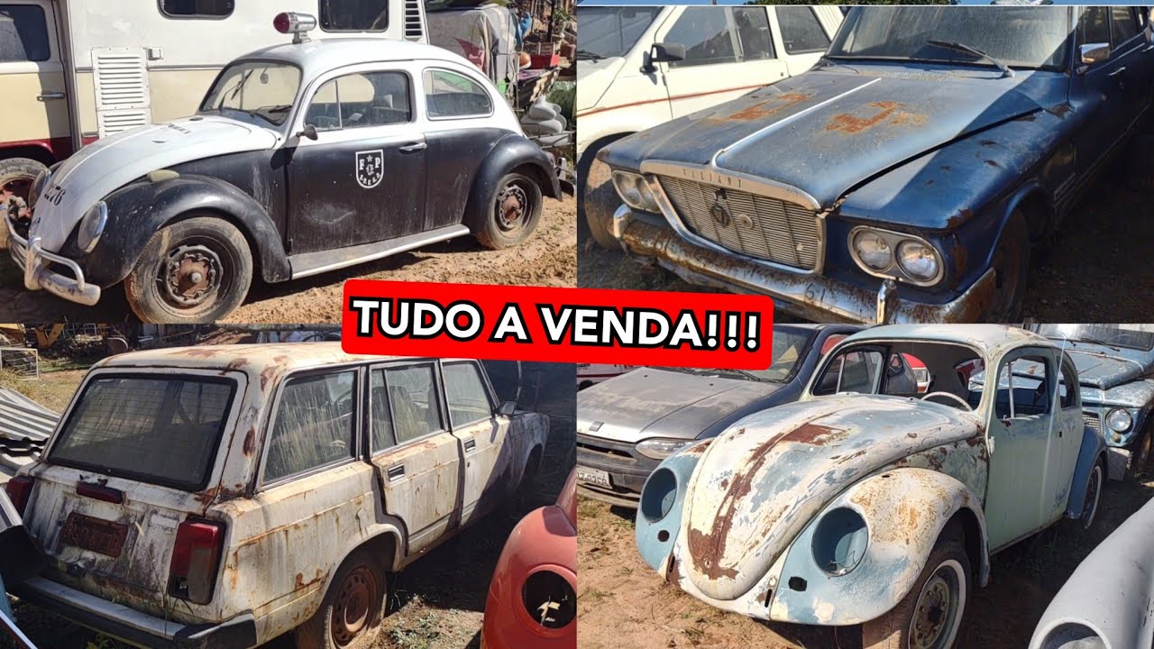 FERRO VELHO de CARROS ANTIGOS! FUSCA, PASSAT, VARIANT, TUDO À VENDA!!!