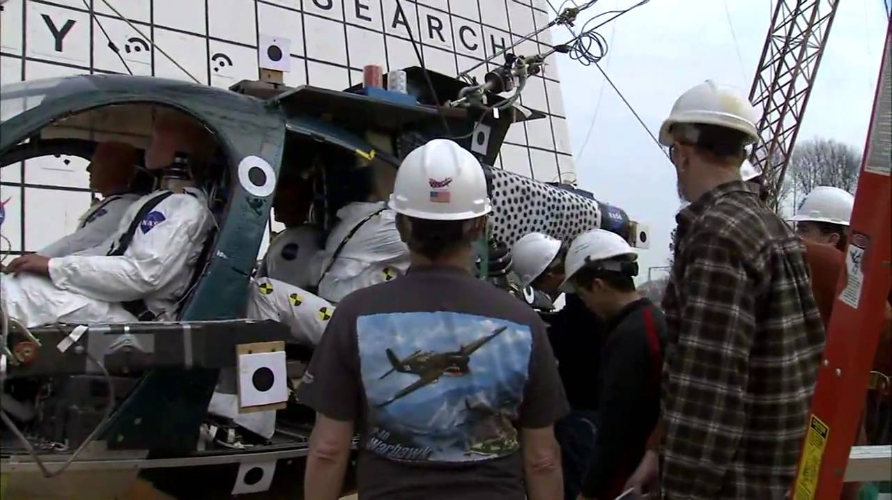 NASA crashes helicopter for safety