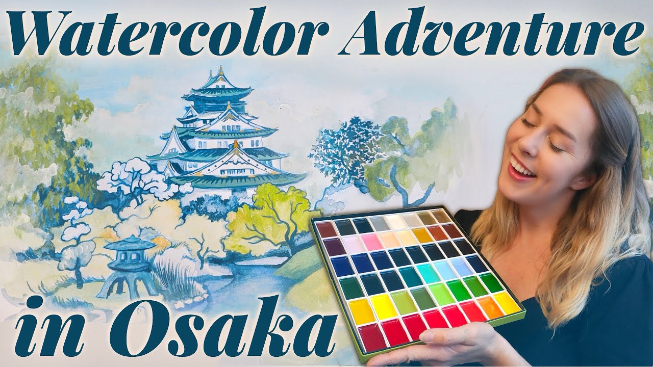 Japan Sketchbook Adventure with Kuretake Gansai Tambi Watercolors!
