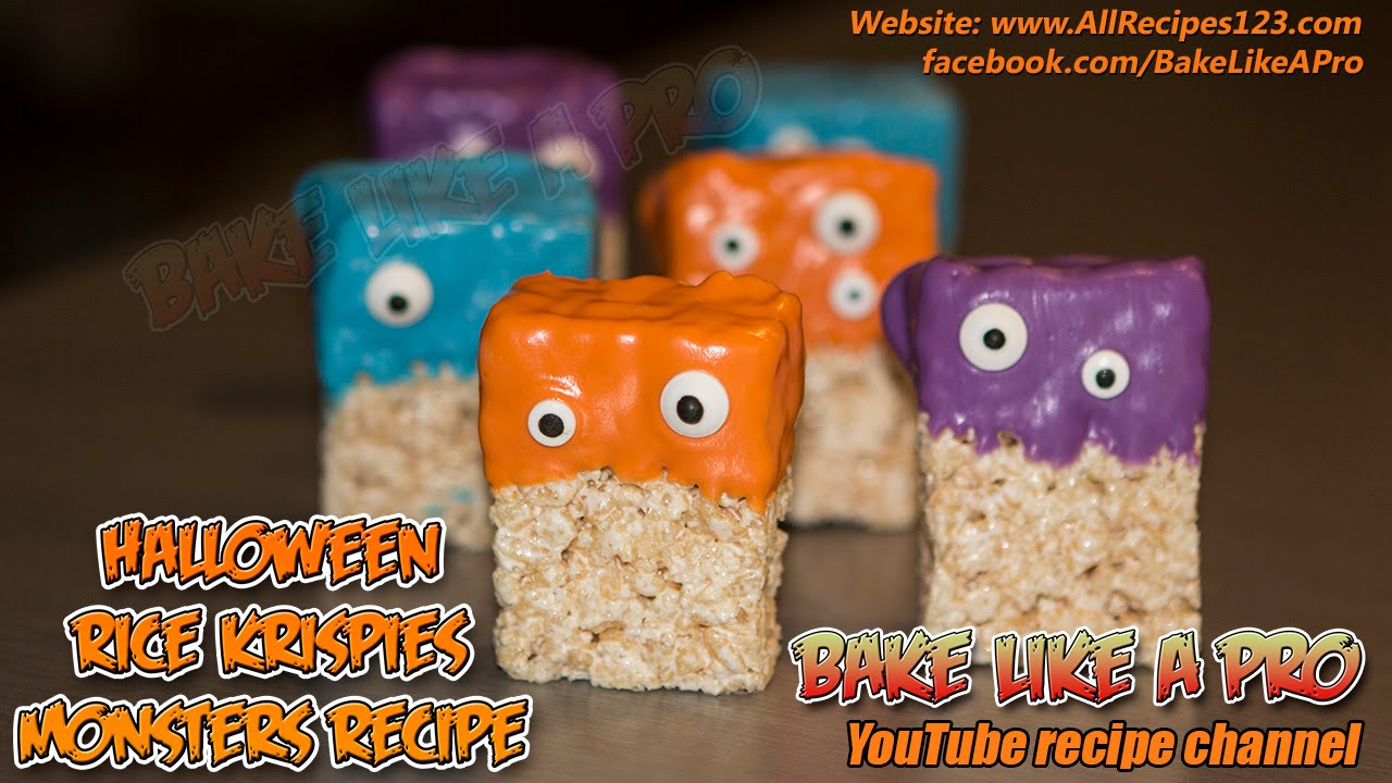 Halloween Rice Krispies Monsters Recipe