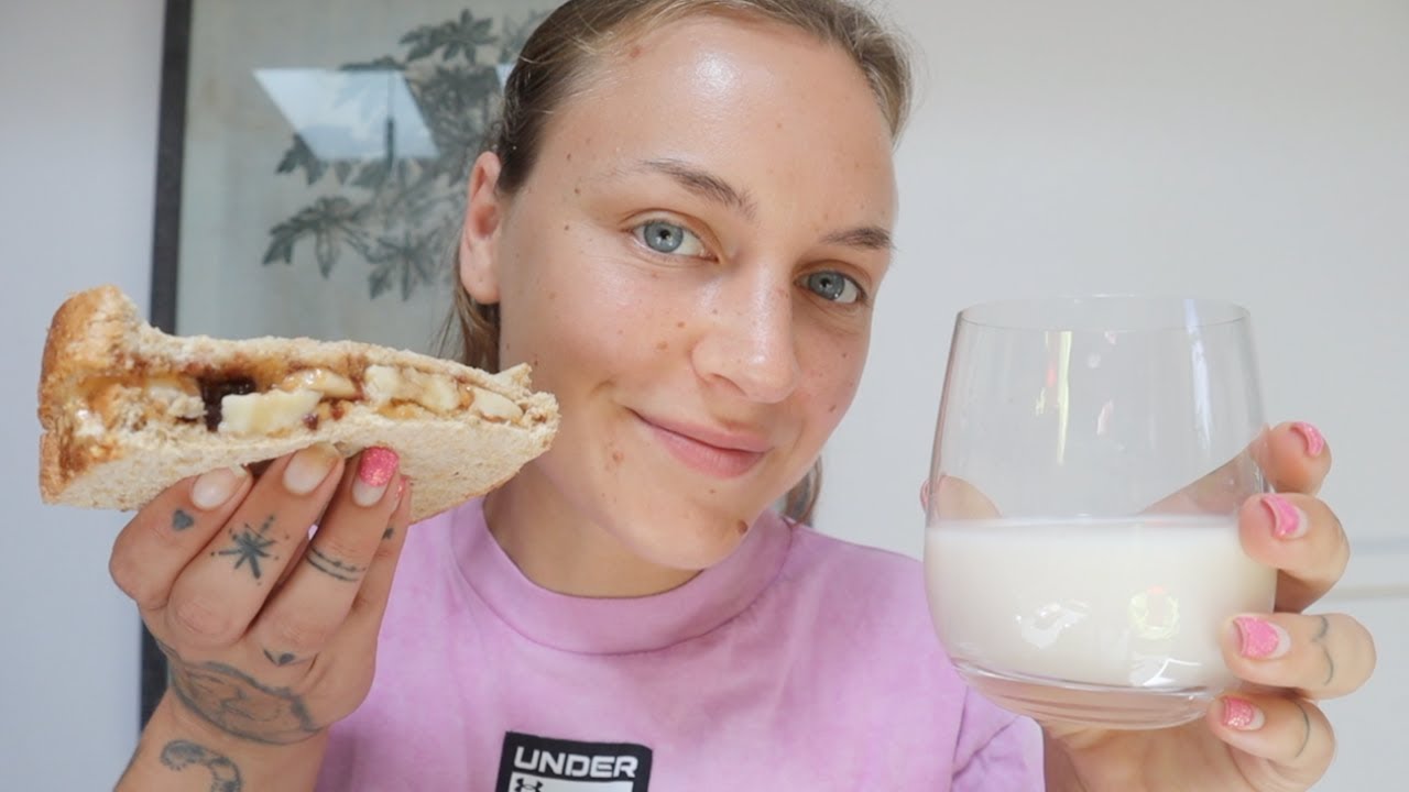 ASMR | PB+J Sandwich with Milk! 🍞🥛