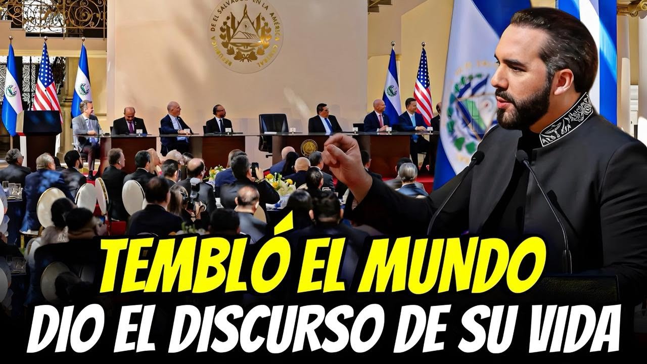 BUKELE DIO EL DISCURSO DE SU VIDA FRENTE A LIDERES INTERNACIONALES🤯 !PUSO A TEMBLAR AL MUNDO!