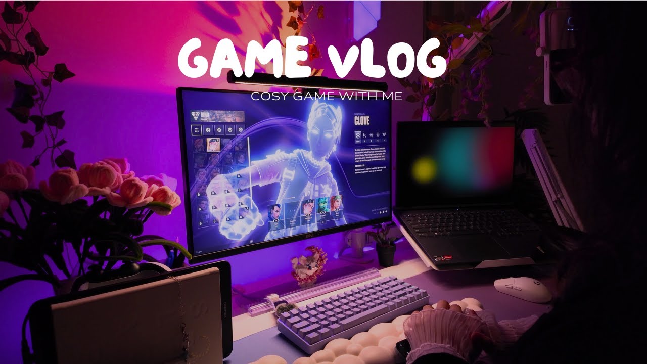 cosy game with me ♡ | dramatic Valorant match 🎧 asmr game vlog˚☆⋆｡˚ ⋆