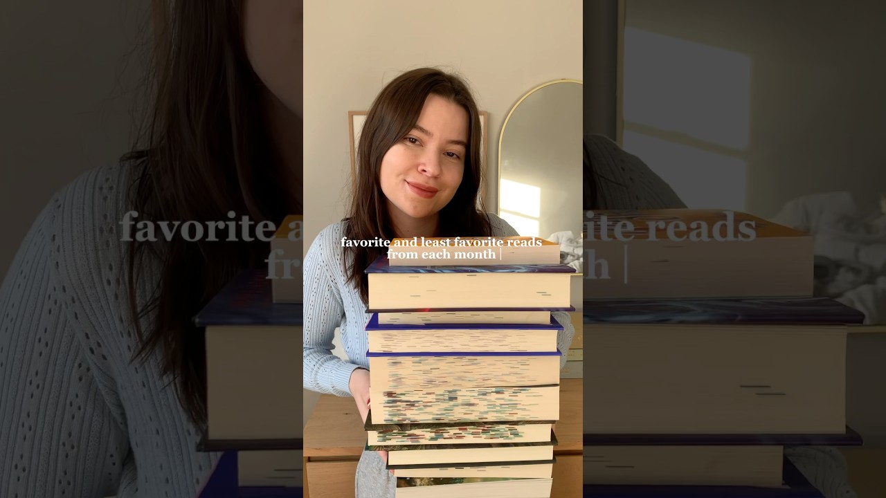 favorite and least favorite read from each month in 2024 #books #reading #read