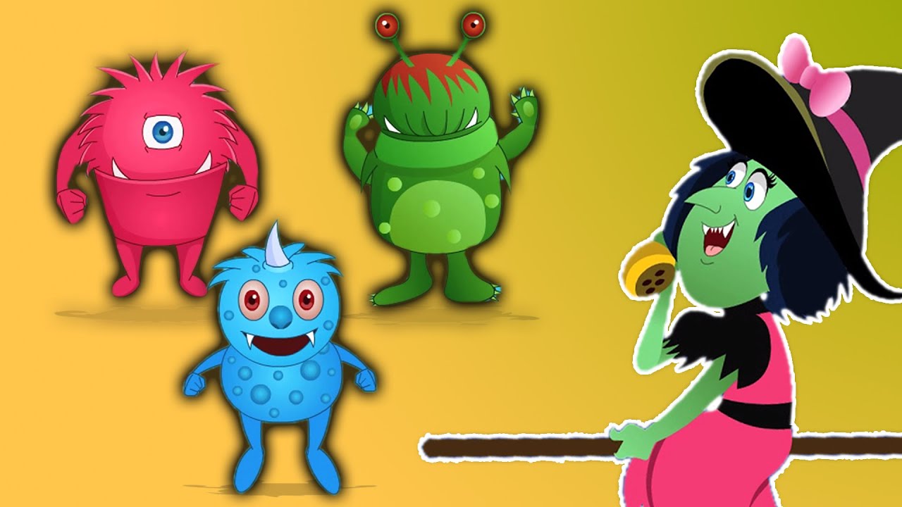 Five Little Monsters | fünf kleine Monster | Reime für Kinder | Kinderlieder
