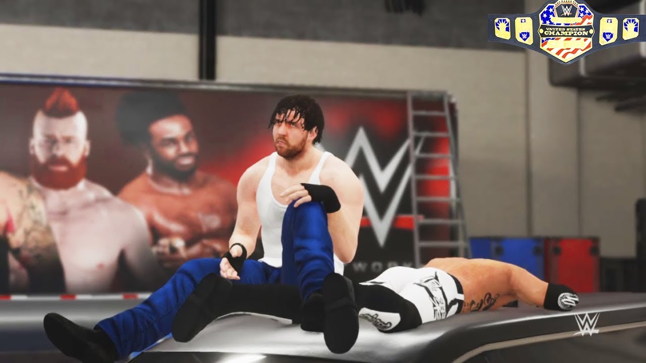 WWE-2K18-Dean Ambrose vs.A.J Style- U.S Championship Match- Extreme Rule Match-Survivor Series