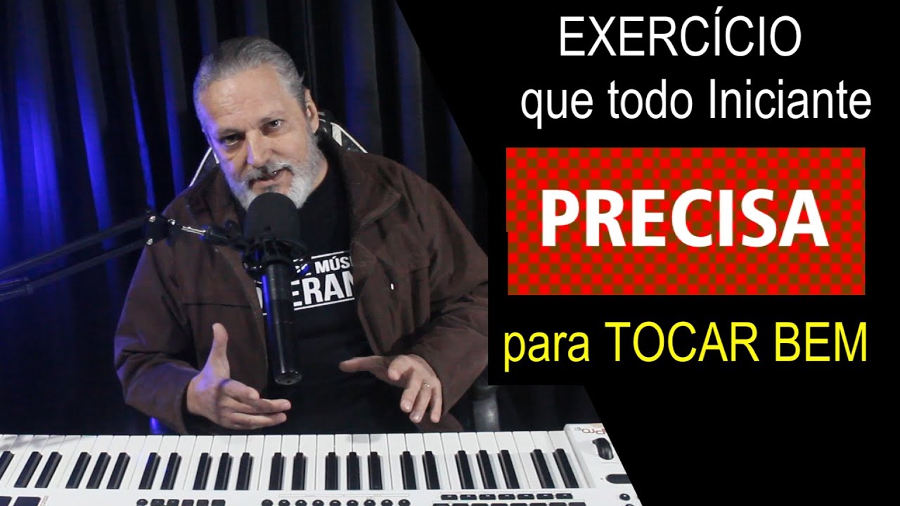 EXERCÍCIO que todo Iniciante precisa para Tocar Bem | Aula Teclado Iniciante