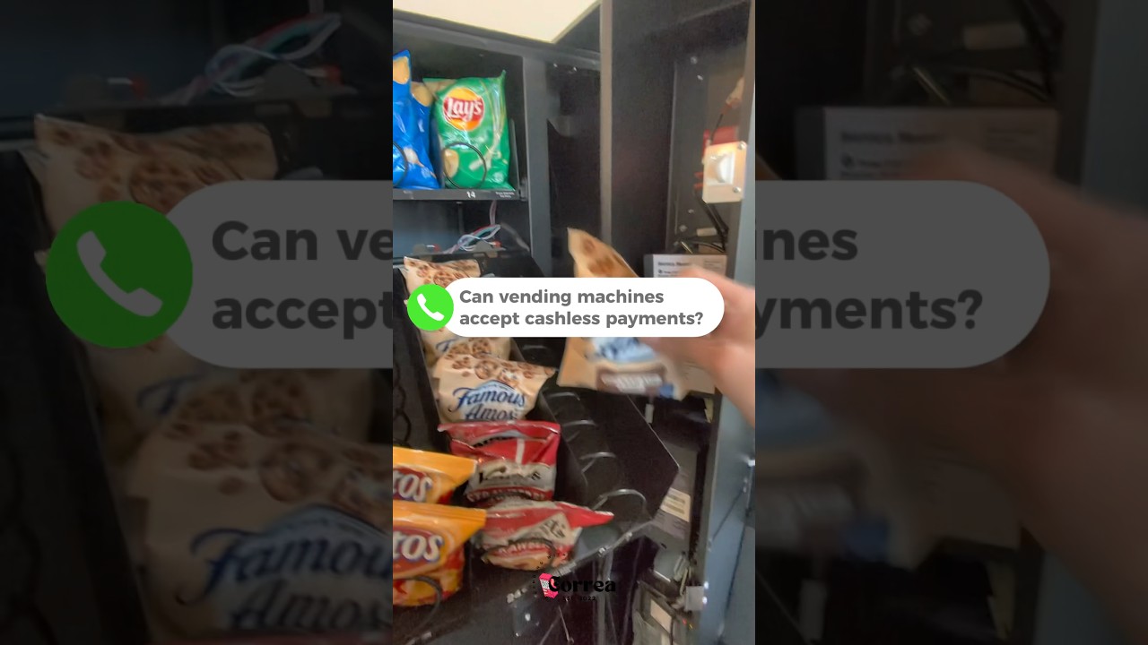 Can vending machines accept cashless payments? #vending #vendingmachine #payment #cashless
