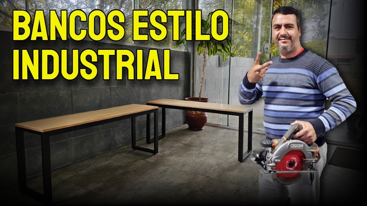 Como fabrico muebles ESTILO INDUSTRIAL con  hierro y madera