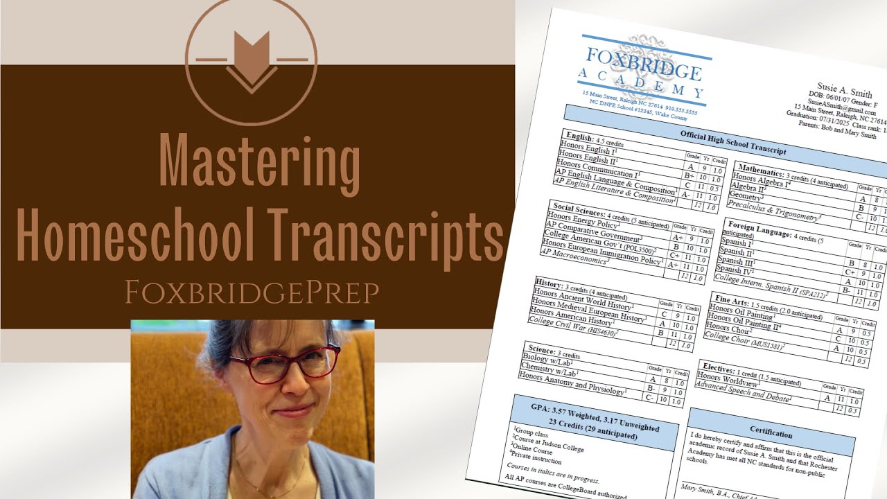 HOMESCHOOL TRANSCRIPTS: How to make them official and professional - strategies that work!