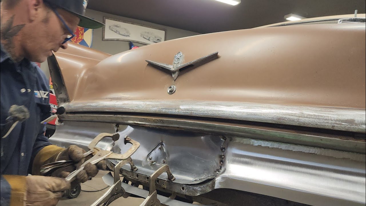 Rust repair on curved panel with basic tools 💯