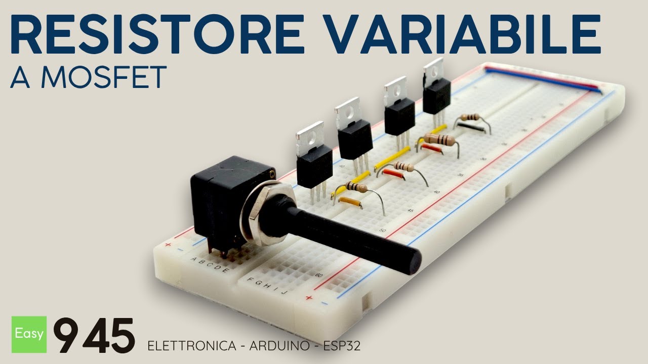 Come realizzare un resistore variabile con dei MOSFET e Arduino.