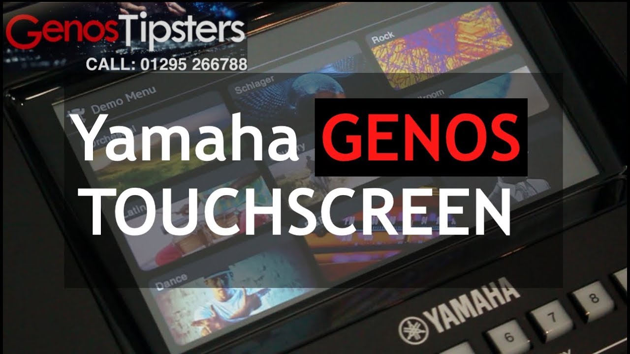 Using the Yamaha GENOS touchscreen