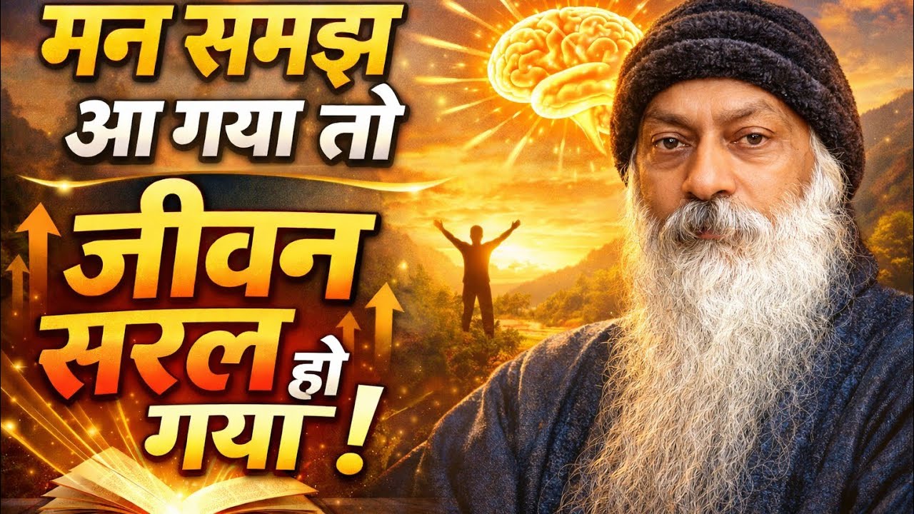 मन समझ आ गया, तो जीवन सरल हो गया। #osho #osho hindi speech 