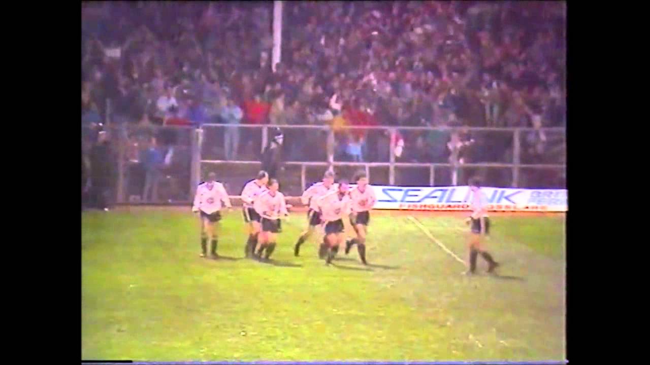 Swansea City v Merthyr Tydfil Welsh Cup 4th Round 1987 1988