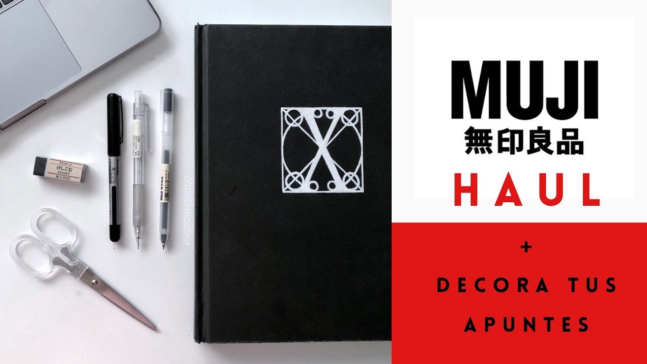 HAUL papelería minimalista MUJI + Tips para mejorar y decorar tus apuntes