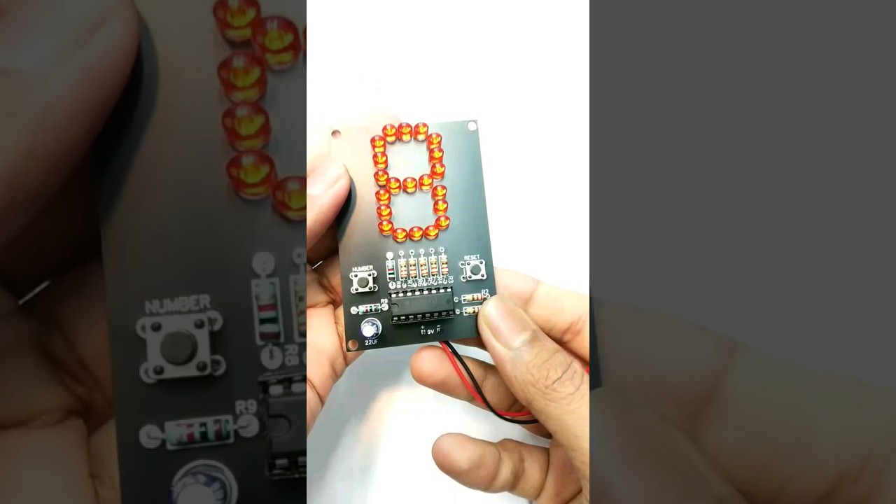 How To Make 7 Segment LED Counter Circuit | Number Display LED Circuit #jlcpcb