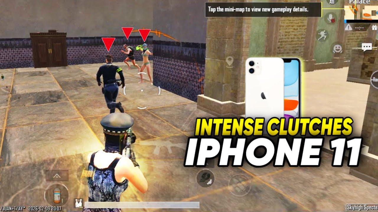 INTENSE CLUTCHES ON IPHONE 11 WITH 60 FPS | BGMI 🔱