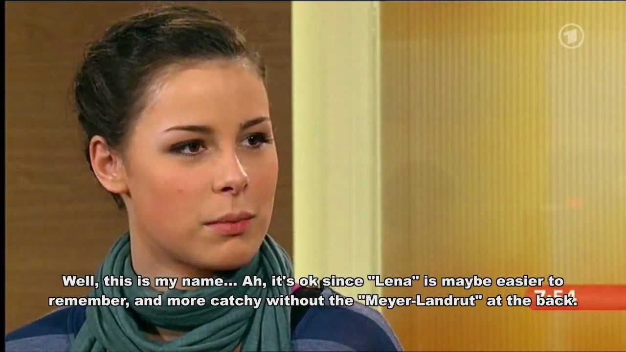 Lena Meyer-Landrut - 2010 ARD Morning Show interview (english subs)