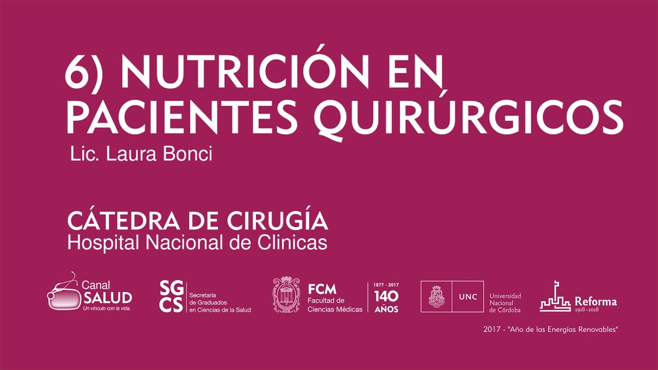 006 Nutrición en pacientes quirúrgicos