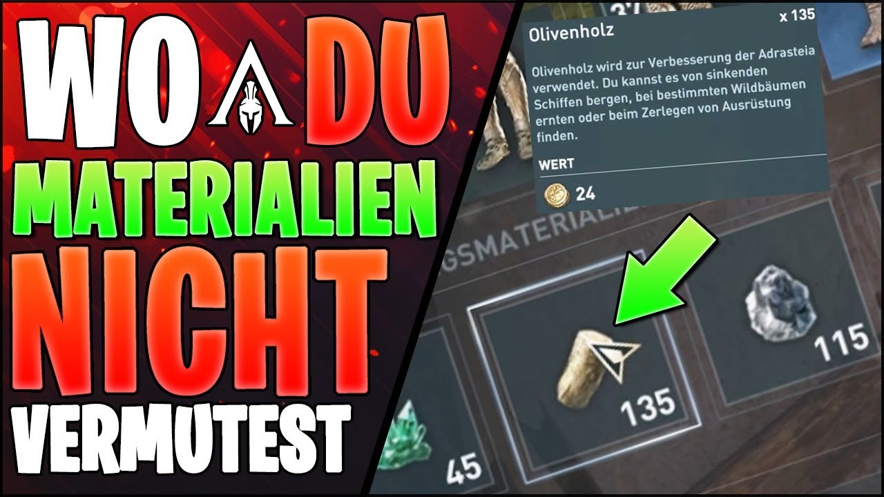 MATERIALIEN / RESSOURCEN in Assassin's Creed Odyssey - AC Odyssey Anf&auml;nger Tipps deutsch
