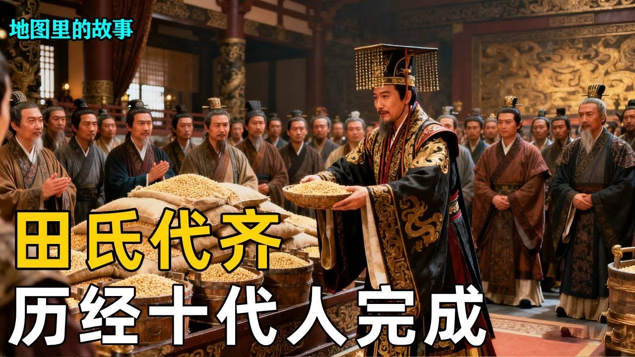 【三维地图】春秋战国另一分水岭——田氏代齐，历经十代人完成，一个视频讲清全过程！