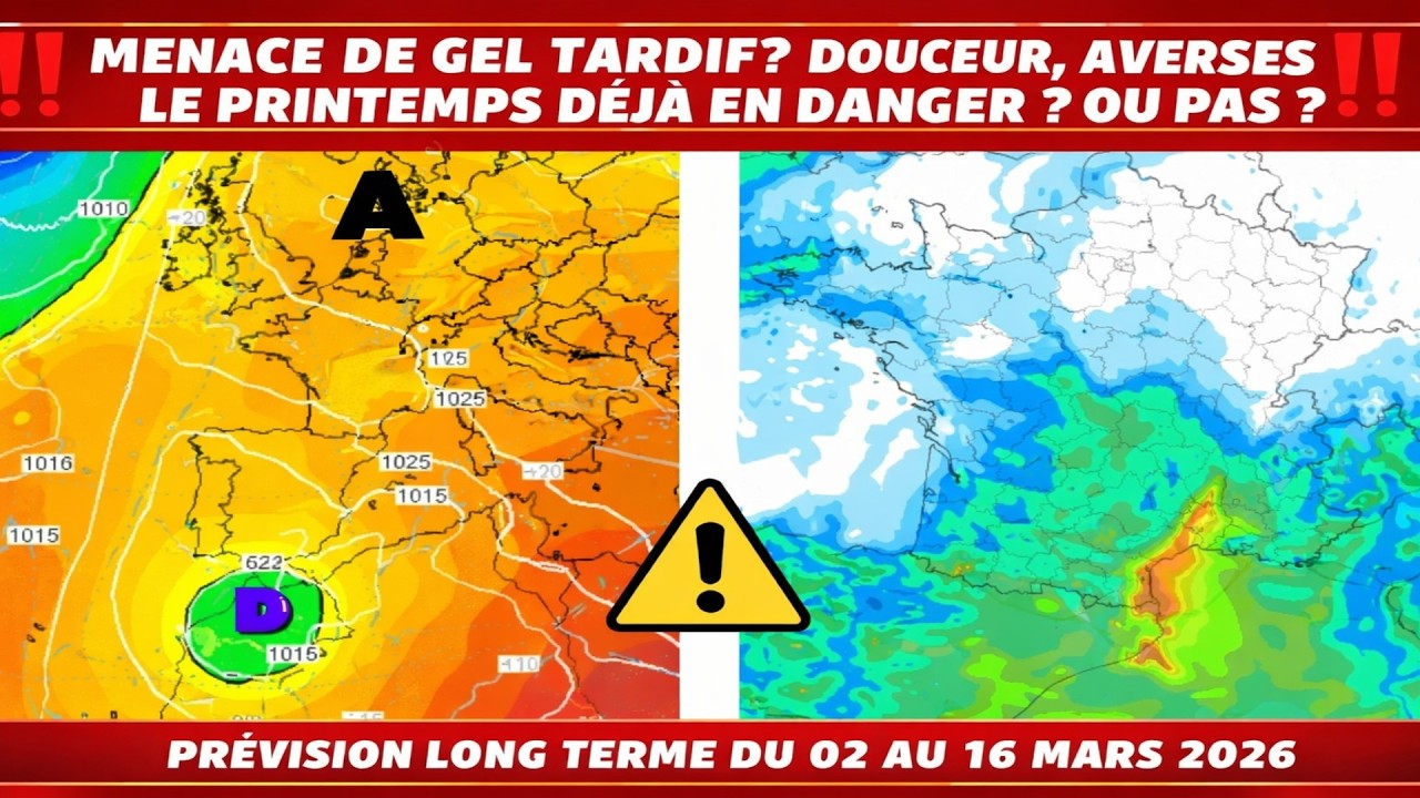 MENACE DE GEL TARDIF? DOUCEUR, AVERSES :LE PRINTEMPS DÉJÀ EN DANGER ? OU PAS ? PREVISION LONG TERME