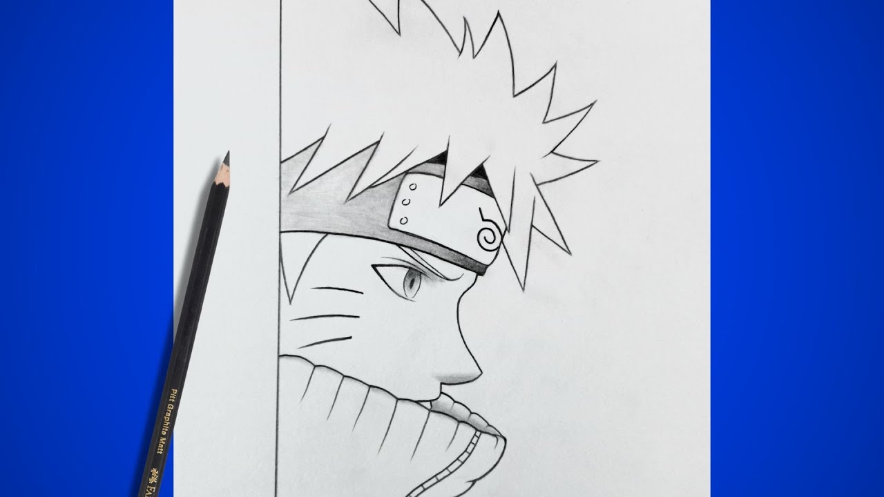 How To Draw Naruto Uzumaki Easy Step By Step | How to draw anime For Beginners | Naruto  drawing