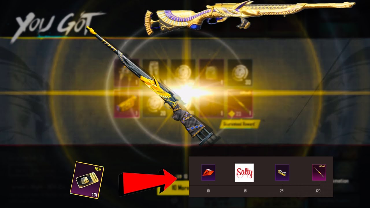 New Premium Crate Opening 🔥 Free Rare Upgradable Pharoah M24 skin Is Here - I Have 300+ Coupons 💀