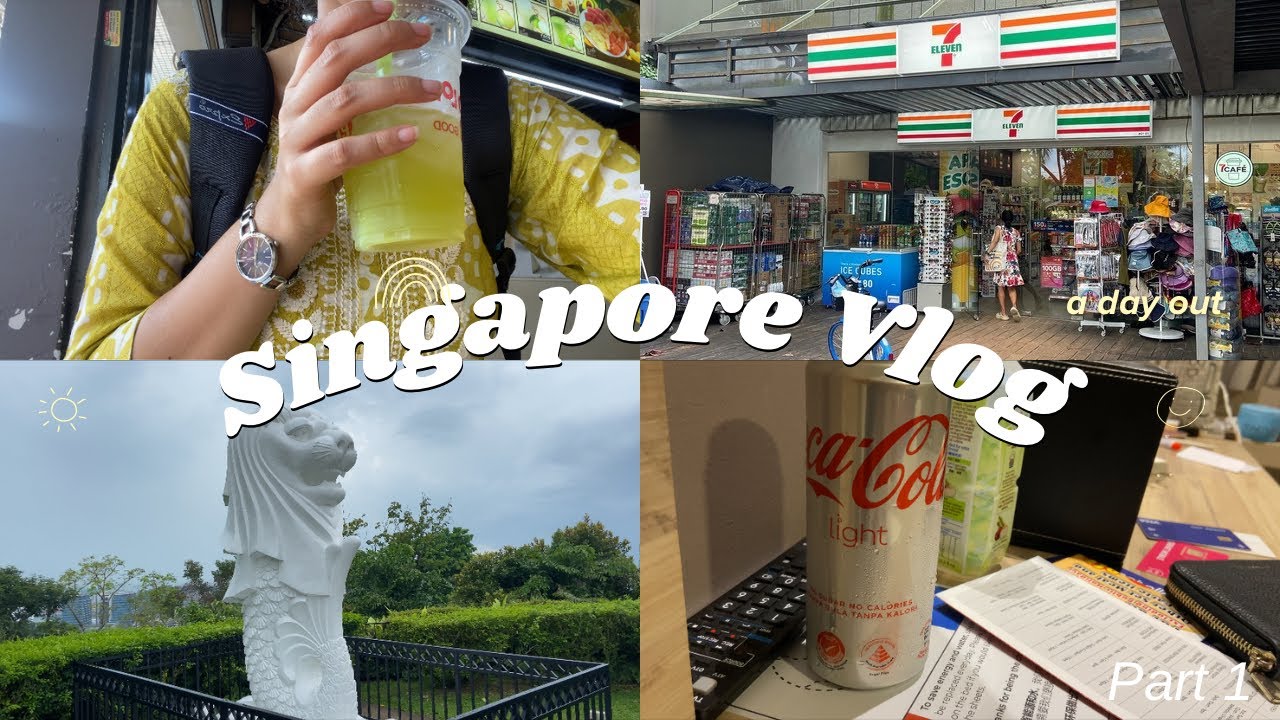 IISc Diaries|| Singapore conference vlog 1, sentosa island, marina bay sands, merlion, silent vlog