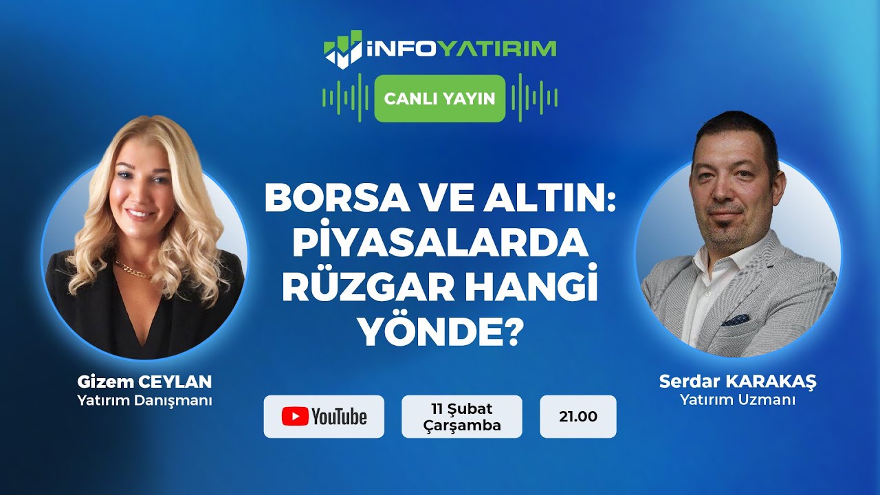 #CANLI BORSA VE ALTIN: PİYASALARDA R&Uuml;ZGAR HANGİ Y&Ouml;NDE? Serdar Karakaş Yorumluyor | İnfo Yatırım