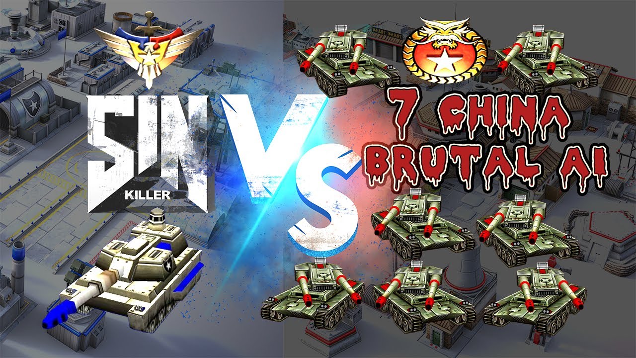 Insane [1v7] - 1 USA VS 7 China Brutal AI|Twilight Flame|Command & Conquer Generals