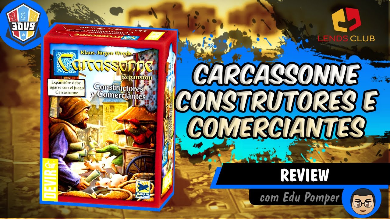 Carcassonne - Construtores e Comerciantes - Review