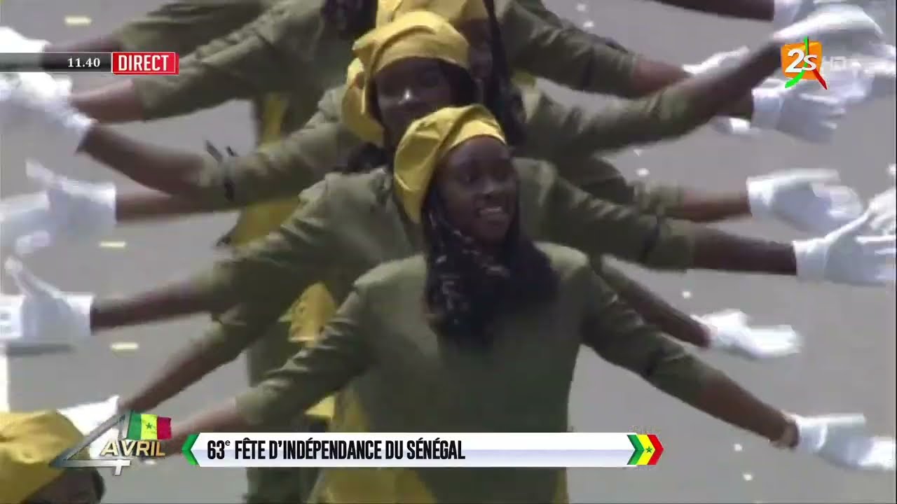 🛑63eme FÊTE NATIONALE: BELLE CHORÉGRAPHIE DES MAJORETTES DU LYCÉE JF KENNEDY DE DAKAR