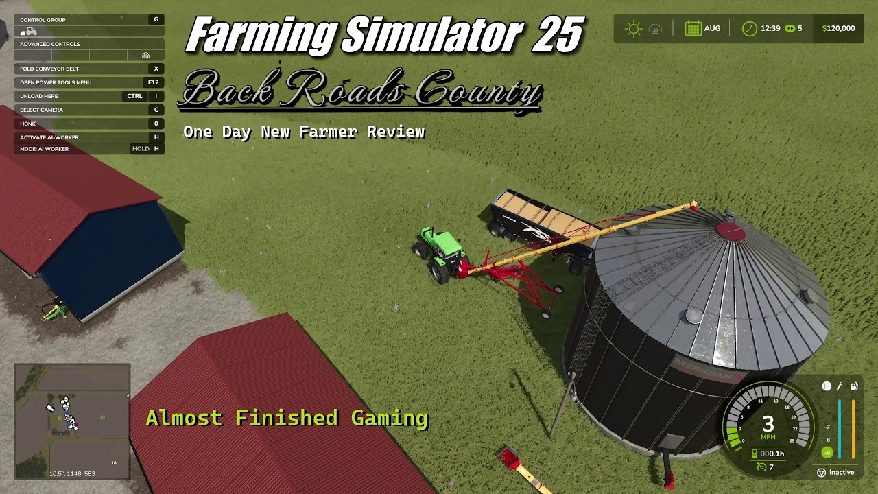 FS25 - Back Roads County - One Day New Farmer Review