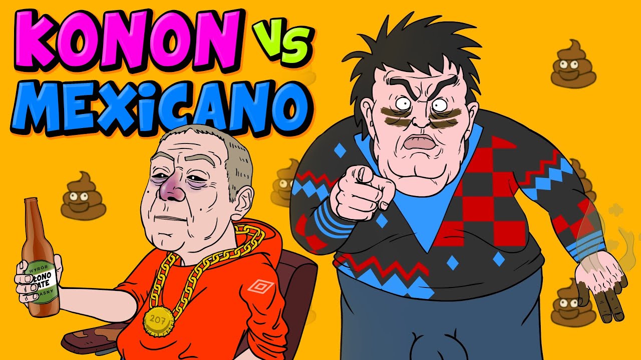KONON wyzywa MEXICANO do walki! Film animowany (parodia)