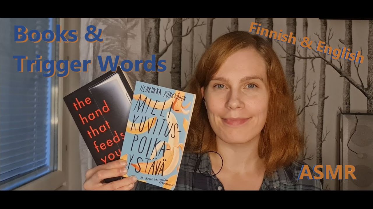 ASMRㅣBooks & Trigger Wordsㅣfinnish and english (soft spoken, tapping, page flipping)