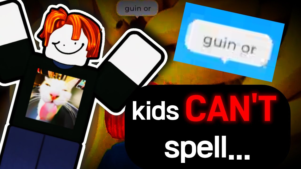 roblox kids CAN'T SPELL 💔