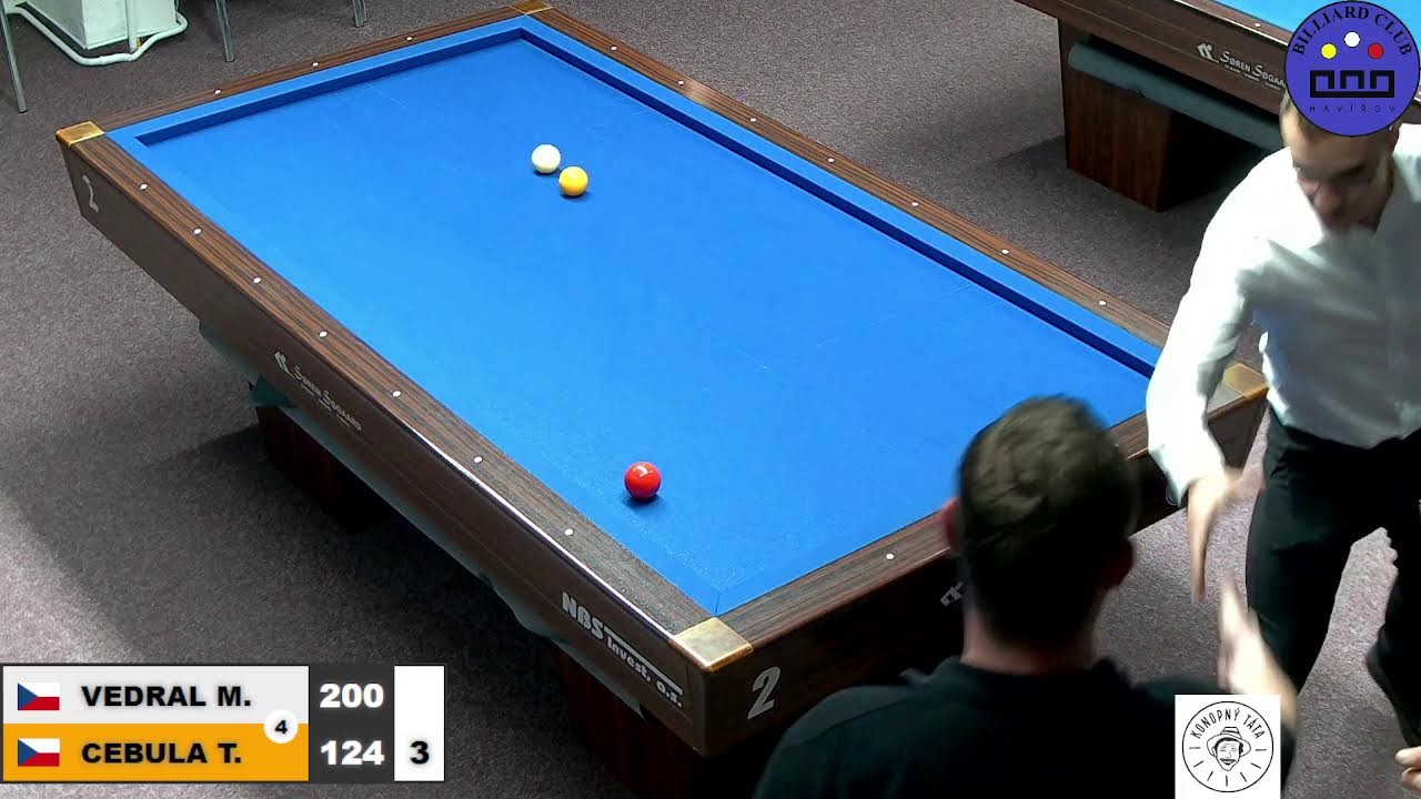 Czech Championship | Balkline 52/2 | 1st round | F | Tomáš Cebula v Martin Vedral