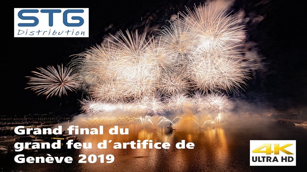 [4K UHD] Grand Final Grand Feu d'Artifice de Genève 2019 STG Distribution