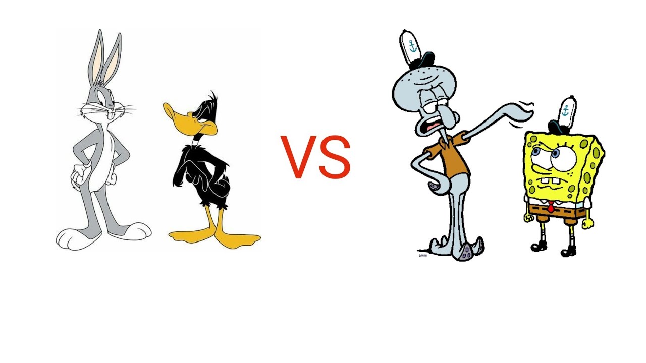 mugen bugs bunny & daffy duck vs spongebob & squidward