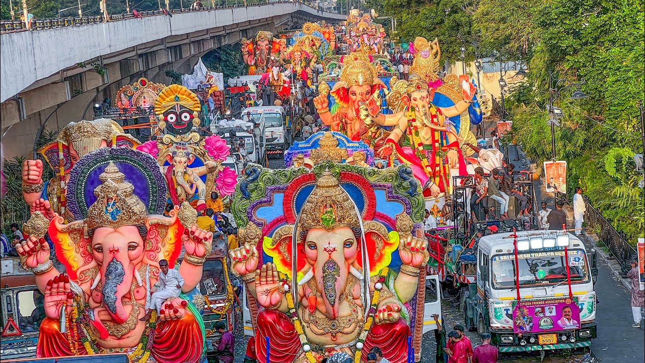 Ganesh shobhayatra 2025 | Ganesh Visarjan 2025 Ganesh Nimajjanam in Thandur | Hyderabad activities 
